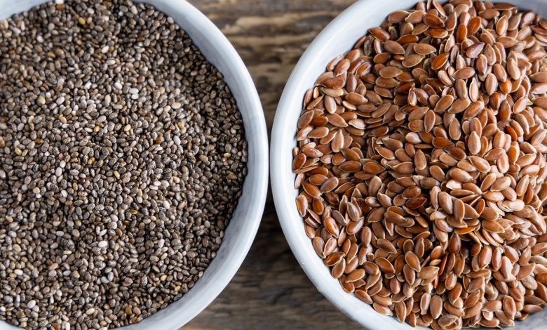 Chia ve keten tohumu, bitkisel omega-3 yağ asidi olan alfa-linolenik asit içeriyor.